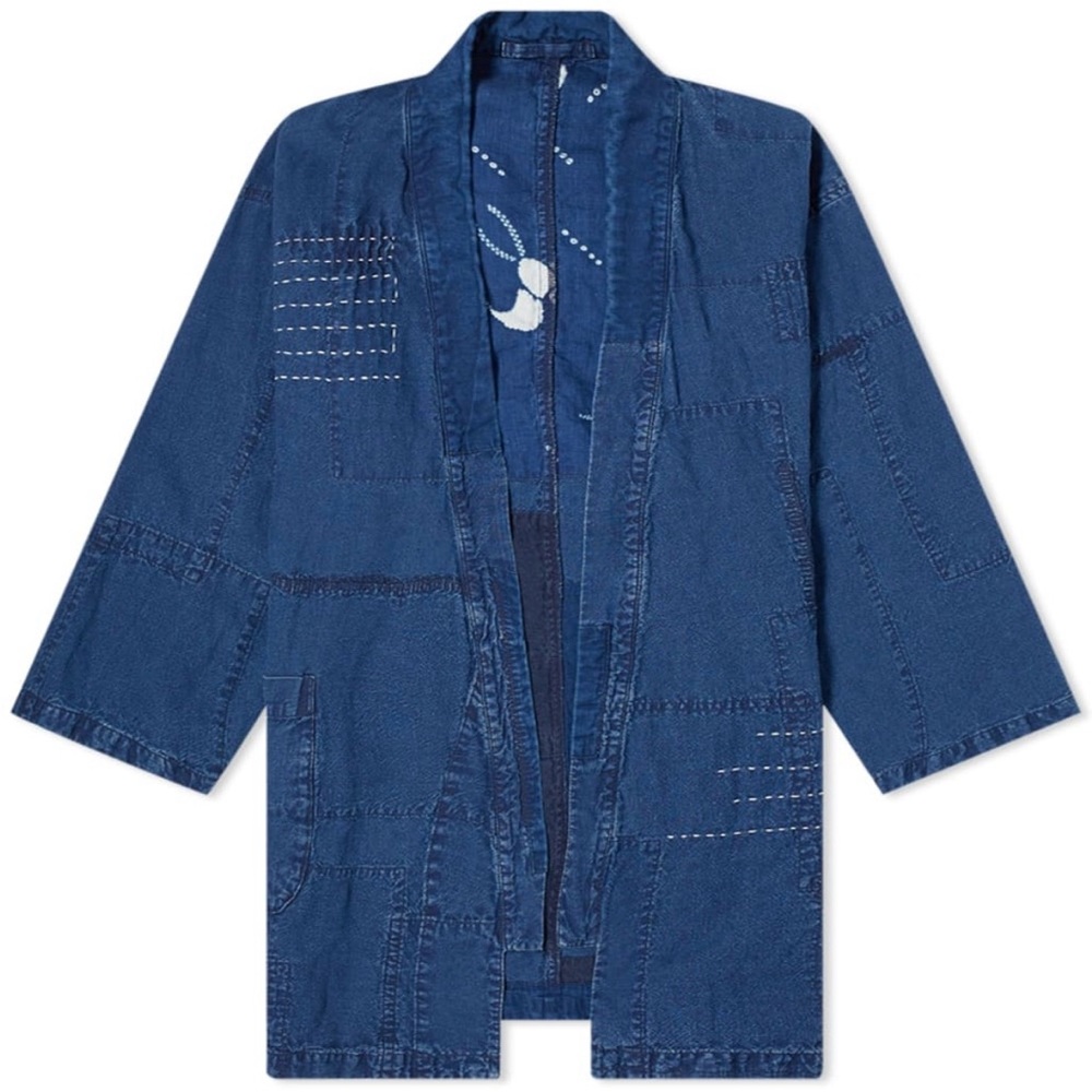 Blue blue japan patchwork kimono Size 3